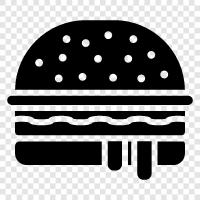 beef, hamburger, fast food, food Значок svg