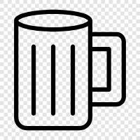 Bira bardağı, bira çayı, saplı bira bardağı, bira fincanı ikon svg
