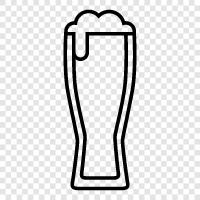 Bierbecher, Bierstein, Bierpilsnerglas, Bierglas symbol