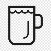 Bierbecher, Bierstein, Bierpong, Bierflasche symbol