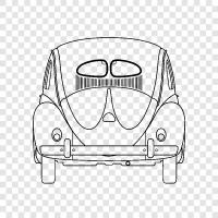 Beetlejuice, beetle, car, cartoon icon svg