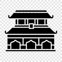 Beijing, China, historical, architecture icon svg