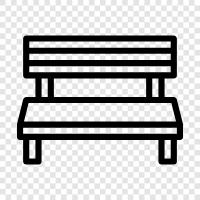 bench press, weight bench, gym bench, working bench icon svg