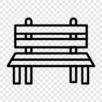 bench press, weight bench, iron bench, bench press machine icon svg