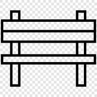 benches, backyard, patio, furniture icon svg