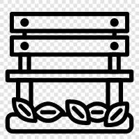 benches, patio, garden, deck icon svg