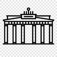 Berlin, Germany, landmark, history icon svg