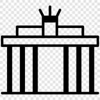 Berlin, Germany, landmark, history icon svg