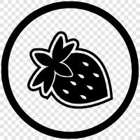 berry, fruit, veggie, Strawberry icon svg