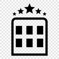 best hotel, 5 star, luxury, best prices icon svg