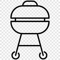 best round barbecue grill, round cooking grate, grill round, round barbecue grill icon svg