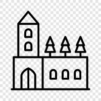 Bible, church service, church architecture, Christian icon svg