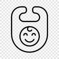 Lätzchen, Lätzchen für Babys, Lätzchen für Kinder, Bib symbol