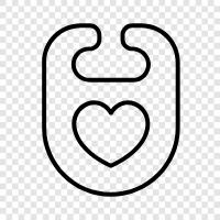 Lätzchen, Lätzchen für Babys, Lätzchen für Kleinkinder, Bib symbol