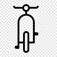 Fahrrad, Fahrradspur, Fahrradständer, Fahrradladen symbol