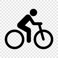 Fahrrad, Radfahren, Mountainbike, Rennrad symbol