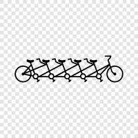 bicycle riding, riding a bicycle together, cycling, two bicycles icon svg