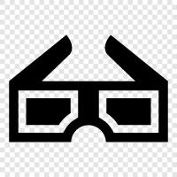 bifocal glasses, progressive lenses, corrective lenses, D Glasses icon svg