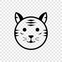 big cat, national animal, Bengal, endangered icon svg