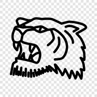 big cat, endangered, animal, wild icon svg