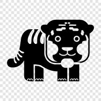 big cat, feline, animal, wild icon svg