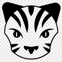 big cat, jaguar, black, white icon svg