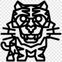 big cat, endangered, endangered species, animal icon svg