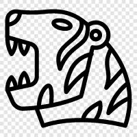 große katze, feline, Panthera tigris, gefährdet symbol