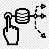 big data, data science, data warehousing, data mining icon svg