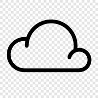 Big Data, Cloud Computing, Public Cloud, Private Cloud symbol