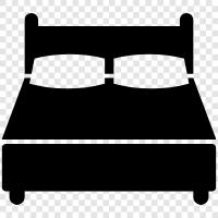 big double bed, king size double bed, double bed icon svg