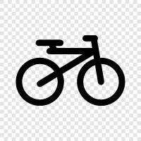 Fahrrad, Radtour, Radtour durch die Stadt, Radtour zur Arbeit symbol