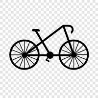 Fahrrad, Fahrradspuren, Radwege, Fahrradverleih symbol