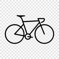 Fahrradspur, Fahrradträger, Fahrradhelm, Fahrradweg symbol