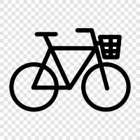 Bike rental, Bike shops, Bike paths, Bike trails icon svg