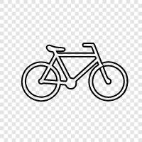 bike, two wheeled vehicle, transportation, pedal icon svg