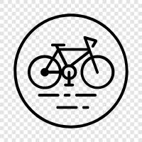 велосипеды, велосипедные дорожки, велосипедные дорожки в Калифорнии, горный велосипед Значок svg