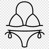 Bikini kleidet, Bikini kleidet Frauen, Bikinis, Bademode symbol