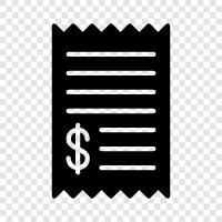 billing, templates, letterhead, invoicing icon svg