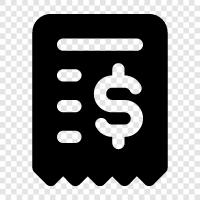 billing, account, invoice number, payment icon svg