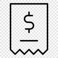 billing, receipt, tracking, receipt print icon svg