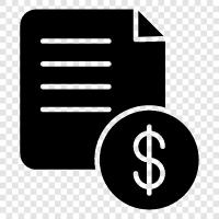 billing, statement, finance, account icon svg