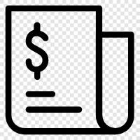 billing, payment, statement, order icon svg