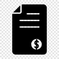 billing, purchase, receipt, purchase order icon svg