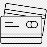bills, notes, coins, debit cards icon svg