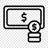 bills, money, budget, paychecks icon svg