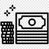 bills, cashier, money, finances icon svg