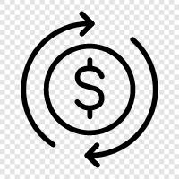 bills, currency, investment, stocks icon svg