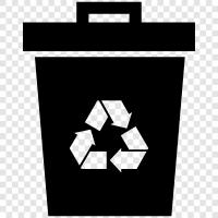 bin, garbage, recycling, recycle icon svg