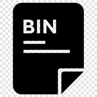 bin, бинарный, файл, хранение Значок svg